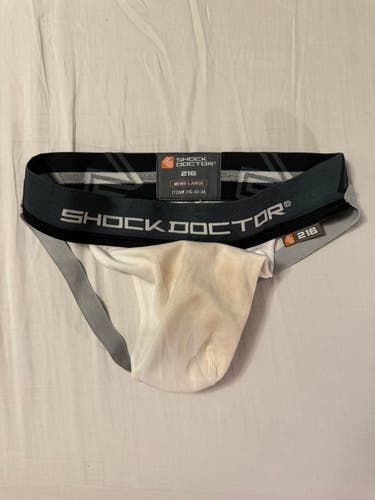 White Large Men's Shock Doctor Compression (Used)