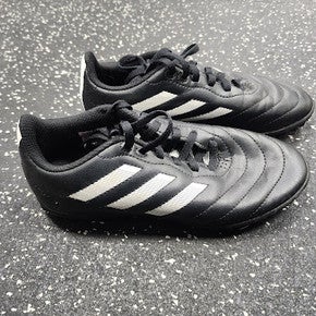 Used Adidas GOLETTO Soccer Turf Shoes Black And White Junior 03 11849-S000038148