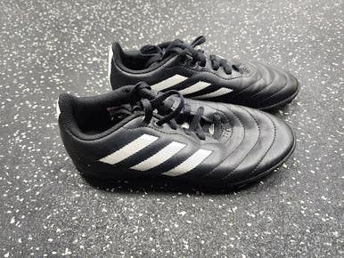 Used Adidas GOLETTO Soccer Turf Shoes Black And White Junior 03 11849-S000038148