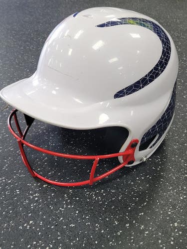 Used RIP-IT RIP IT Batting Helmet w/Mask White S/M 11849-S000038140