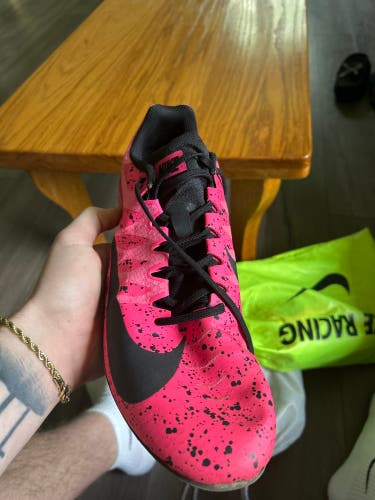 Pink Men's Size M 14.0 (W 15.0) Nike Zoom rival Sprint Shoes (Used)