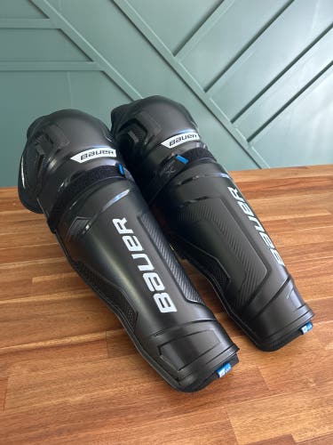 Senior Bauer X 16" Shin Pads (New)