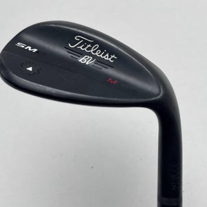 Titleist Vokey SM6 Jet Black Wedge 58* 8 Bounce M-Grind Wedge Steel Mens RH