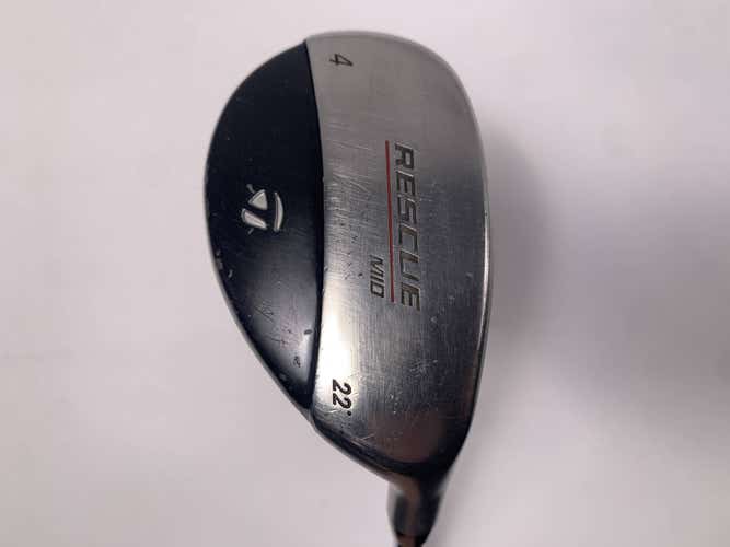 TaylorMade Rescue Mid 4 Hybrid 22* Light Metal 95g Regular Steel Mens RH