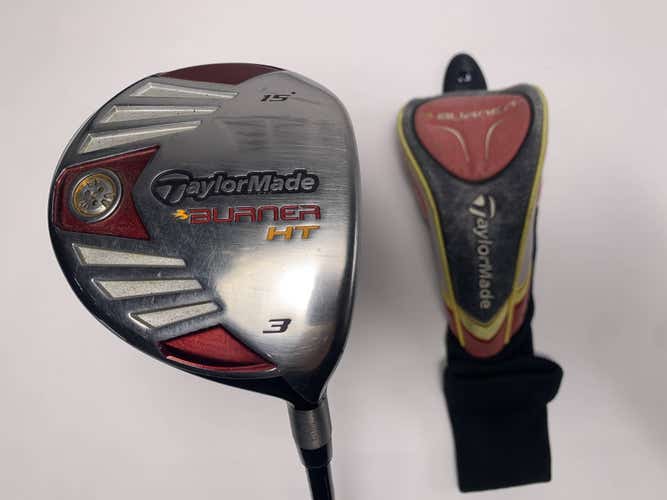 TaylorMade Burner HT Steel 2007 3  Fairway 15* REAX SuperFast 50g Regular RH HC