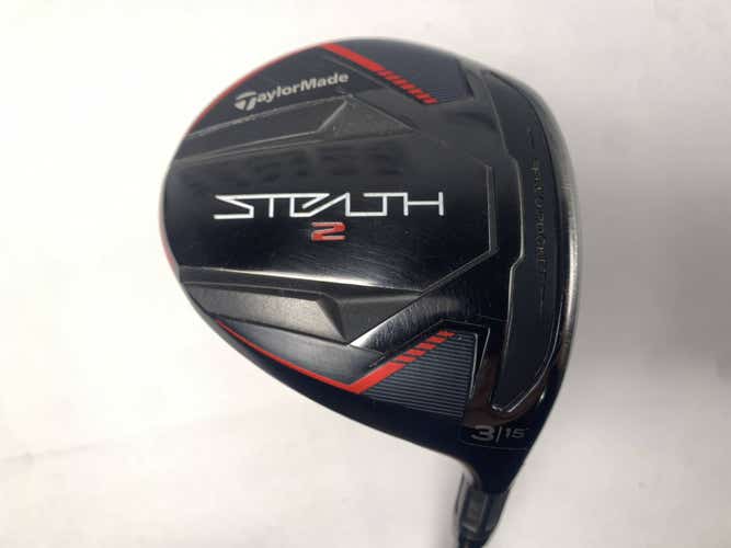 TaylorMade Stealth 2 3 Fairway Wood 15* HZRDUS 6.5 Dual Torsional XStiff RH