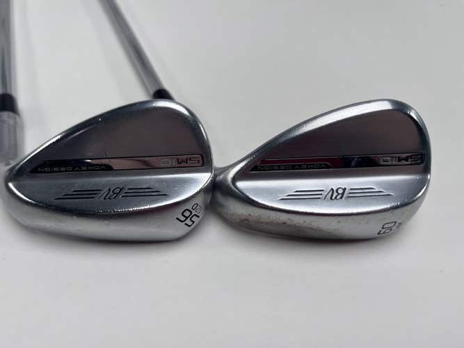 Titleist Vokey SM10 Tour Chrome Wedge Set 56* 12 60* 14 Vokey Wedge Steel RH