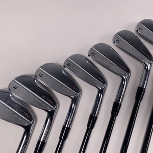 TaylorMade P7TW 2019 Tiger Woods Iron Set 4-PW KBS $-Taper Black X-Stiff RH