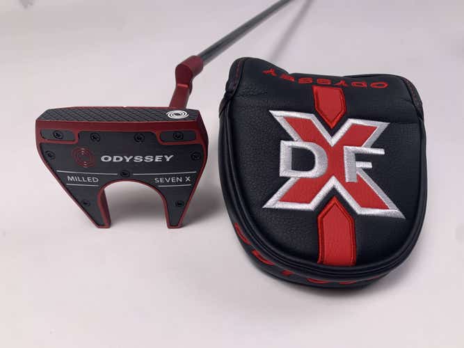 Odyssey Red Milled Seven X Putter 35" SuperStroke Pistol 2.0 Mens RH HC