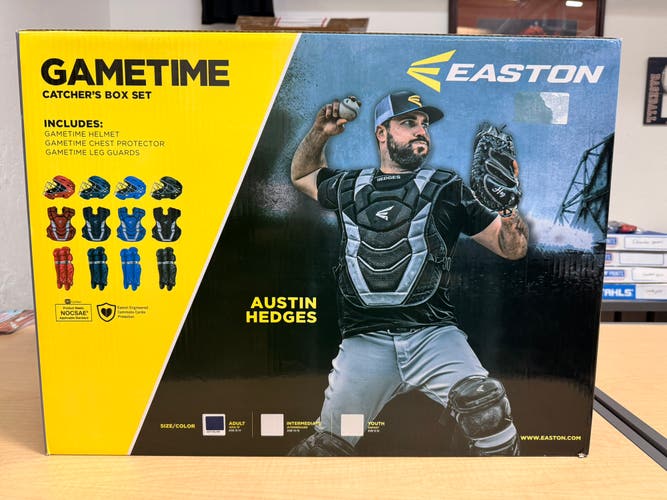 Navy Easton Gametime Catcher's Set (New)