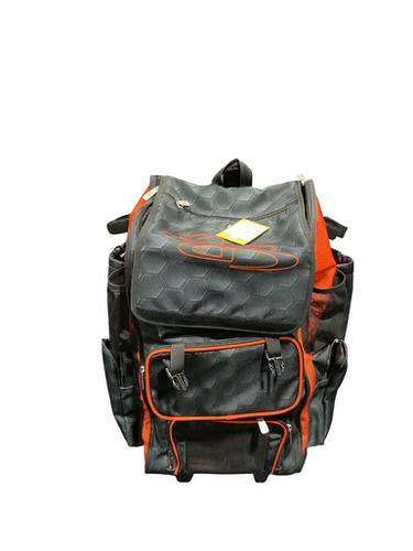 Used BoomBah ORANGE BOOMBAH ROLLING BAG BB/SB Player Wheeled Bag Orange 11834-S000048534