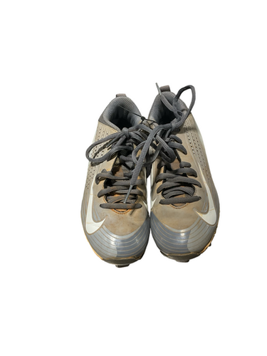 Used Nike VAPOR CLEATS BB/SB Cleats Grey Junior 01.5 11834-S000048488