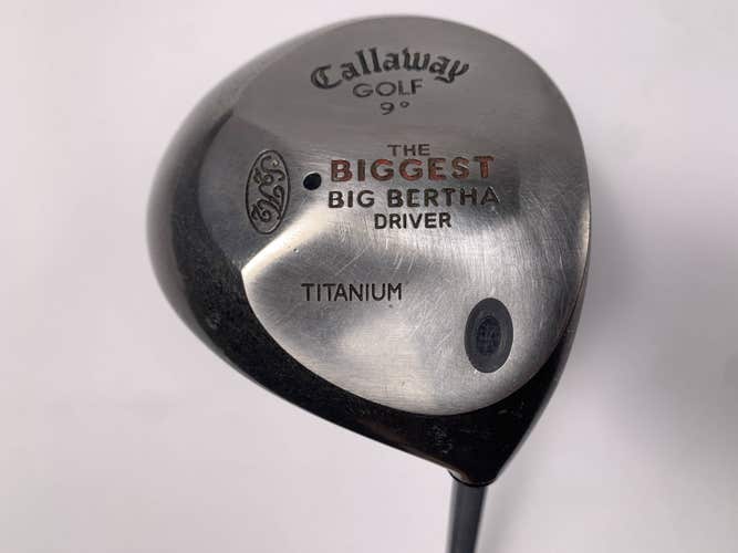 Callaway Biggest Big Bertha Driver 9* Regular Graphite Mens RH
