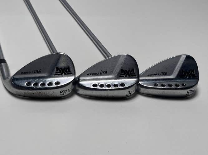 PXG 0311 Forged Chrome Wedge Set 50* 10 54* 10 58* 9 Elevate Regular Steel RH