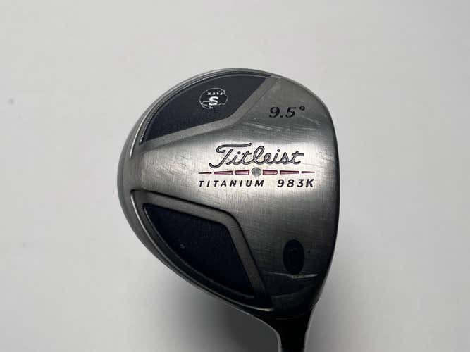 Titleist 983 K Driver 9.5* Graphite Design YS-6 Stiff Graphite Mens RH -1''