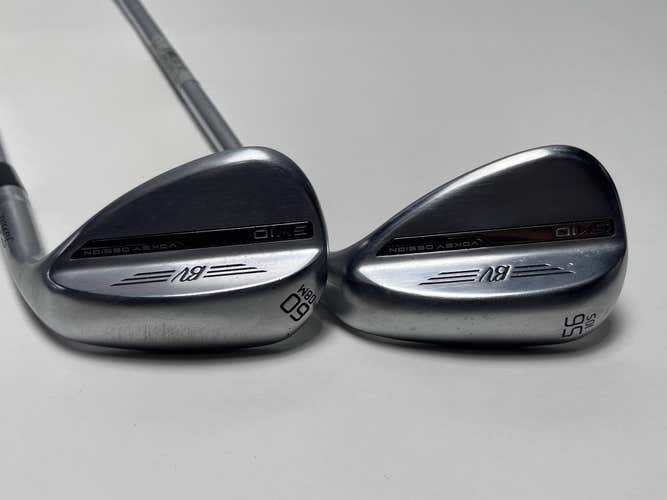 Titleist Vokey SM10 Tour Chrome Wedge Set 56* 10 60* 8 Vokey Wedge Steel Mens RH