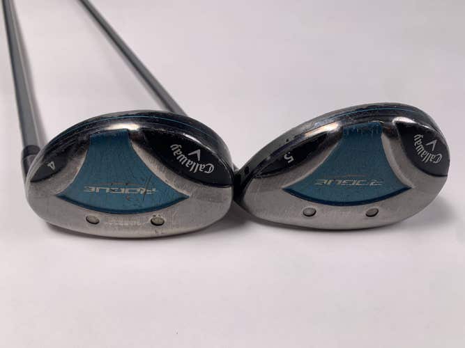 Callaway Rogue 4 & 5 Hybrid Set 24* 27* Aldila Quaranta 40g Ladies RH