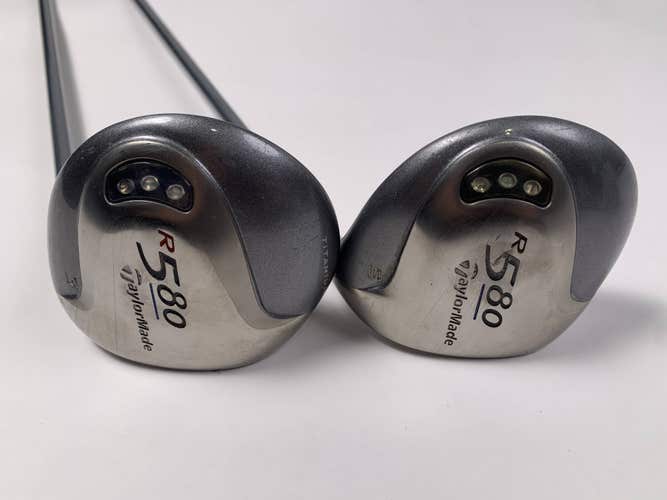 TaylorMade R580 3 & 5 Fairway Wood Set 15* 18* MAS2 50g Ladies RH