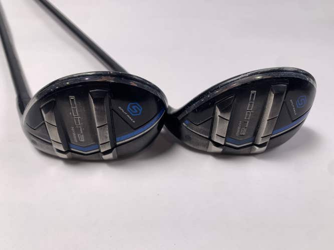 Cobra T-Rail 2023 4 & 5 Hybrid Set 22* 25* UltraLite 50g Stiff Graphite Mens RH
