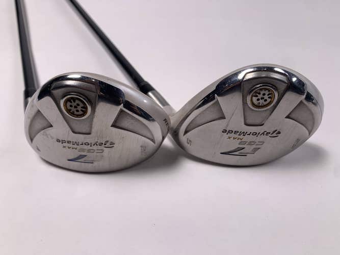 TaylorMade R7 CGB Max 4 & 5 Hybrid Set 22* 25* REAX SuperFast 45g Ladies RH