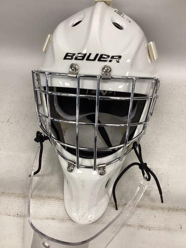 Used Bauer S24 930 Senior Goalie Helmet/Mask White M/L 11851-S000044828