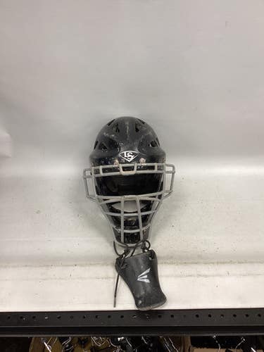 Used Louisville Slugger CATCHERS MASK Catchers Helmet w/Mask Black One Size 11851-S000044716