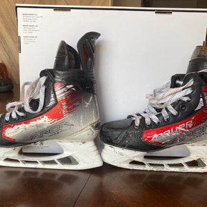 Custom Red 2023 Bauer Vapor Hyperlite 2 Hockey Skates 8.5 (Used)
