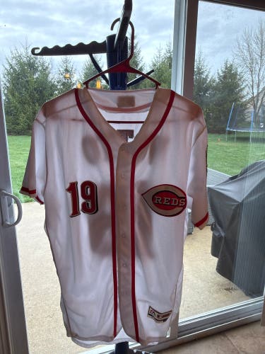 Votto White Large Men's Majestic Jersey (Used)
