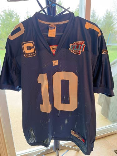 Eli Manning Blue XL Men's Reebok Jersey (Used)