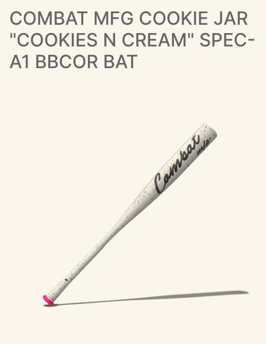2026 Combat MFG “Cookies n’ Cream” Spec A1 Alloy BBCOR Certified Bat (-3) 28 oz 31" (New)