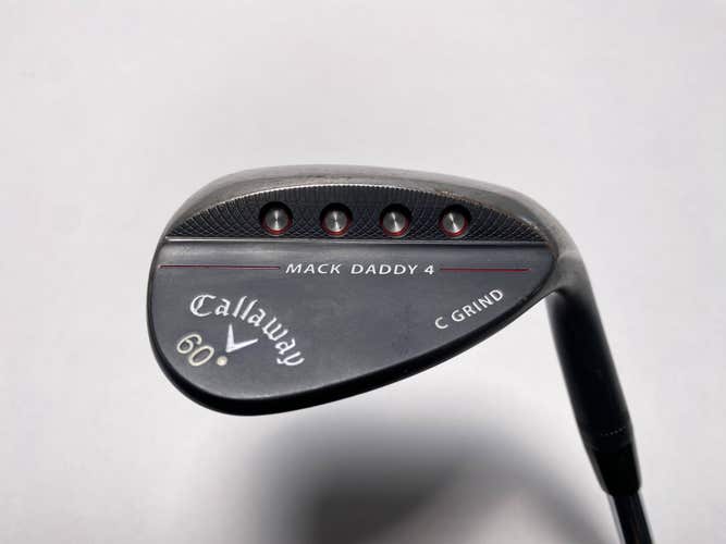 Callaway Mack Daddy 4 Black Lob Wedge LW 60* KBS Tour-V Wedge Steel Mens RH