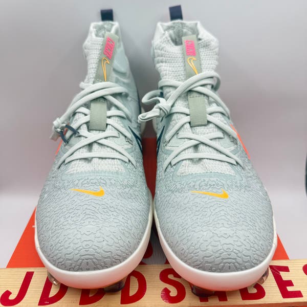 Mens Size 12.5 Nike Alpha Huarache NXT MCS Mid Baseball Cleats HF1132-001 Gray Nike Alpha Huarache NXT MCS Mid Baseball Cleats HF1132-001  main image 2