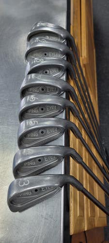 Used Ping EYE 2 BLACK DOT Mens Iron Set RH 3I-PW 11497-C000156638