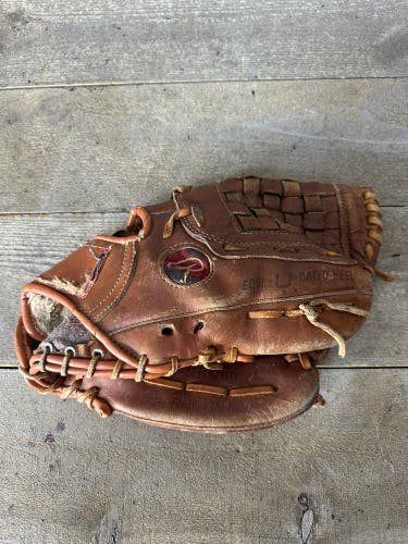 Rawlings Baseball Glove RBG60 Model RHT Tan Brown Leather Robin Yount 11.5'' RHT