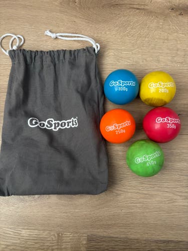 (Used) GoSports Plyometric Weighted Training Balls For Baseball Softball - ELITE 5 balls