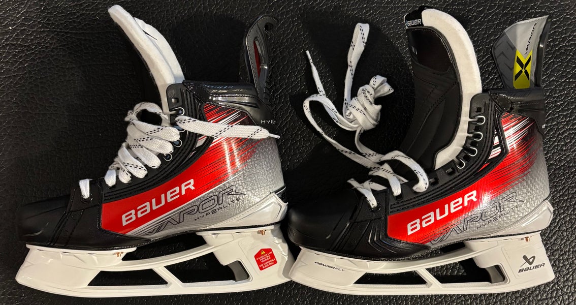 Black 2024 Bauer Vapor Hyperlite 2 Hockey Skates Extra Wide Width Pro Stock 7.5 (New)