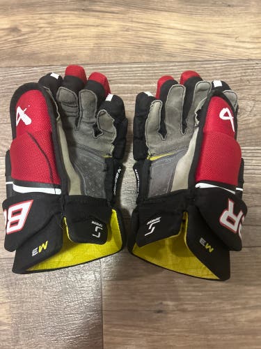 Bauer Supreme M3 Gloves 13" (Used) Black/Red
