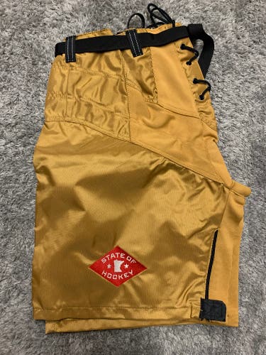 Bauer Nexus Pant Shell Size Large Tan Pro Stock Minnesota Wild Winter Classic