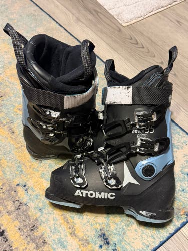 Atomic Hawx 95 Prime Memory Fit Black Snowboard Boots Size 24 24.5 6 6.5 96mm