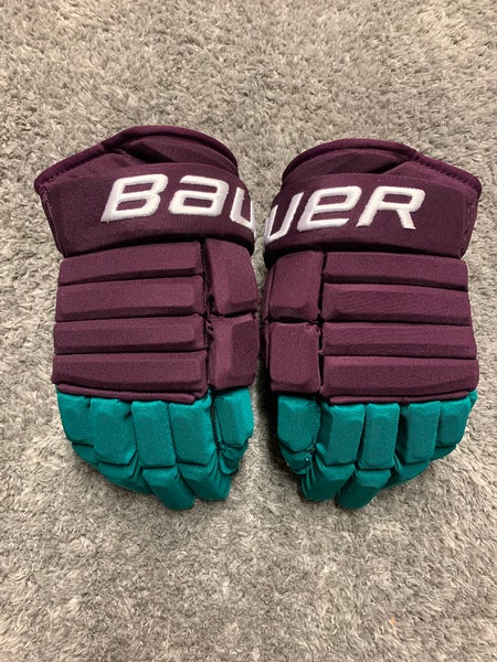 Bauer Pro Series Hockey Gloves 13" Pro Stock Mighty Ducks Retro