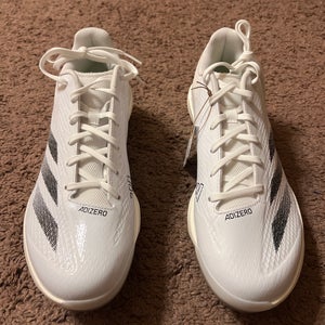 Adidas Adizero Electric TPU Baseball Cleats White IF8491 Size 11.5
