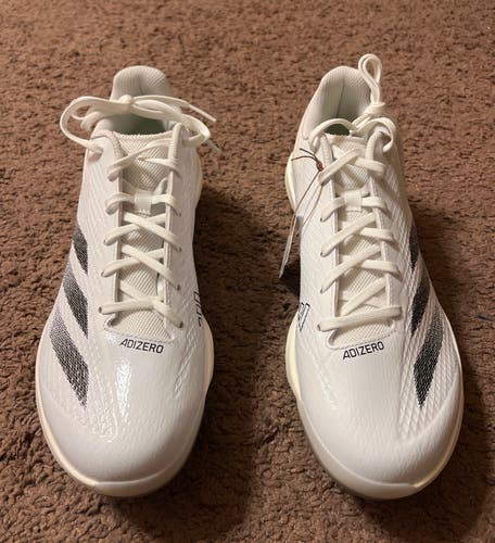 Adidas Adizero Electric TPU Baseball Cleats White IF8491 Size 11.5