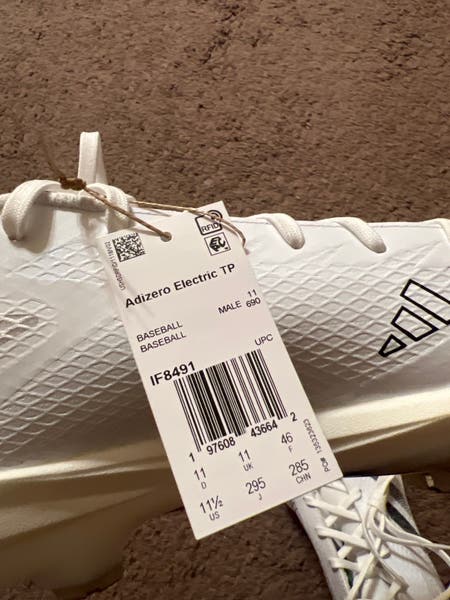 NEW Adidas Adizero Electric TPU Baseball Cleats White IF8491  display picture 3