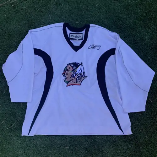 North Dakota Fighting Sioux Team Issued & Worn Practice Jersey 2XL *Rare - Read Full Description*