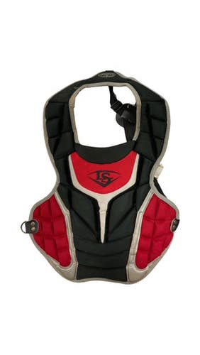 Used Louisville Slugger CHEST PROTECTER Catchers Chest Protector Red Junior 11859-S000029619