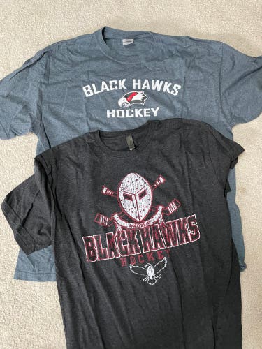 Two Men’s XL Waterloo Blackhawks Tees