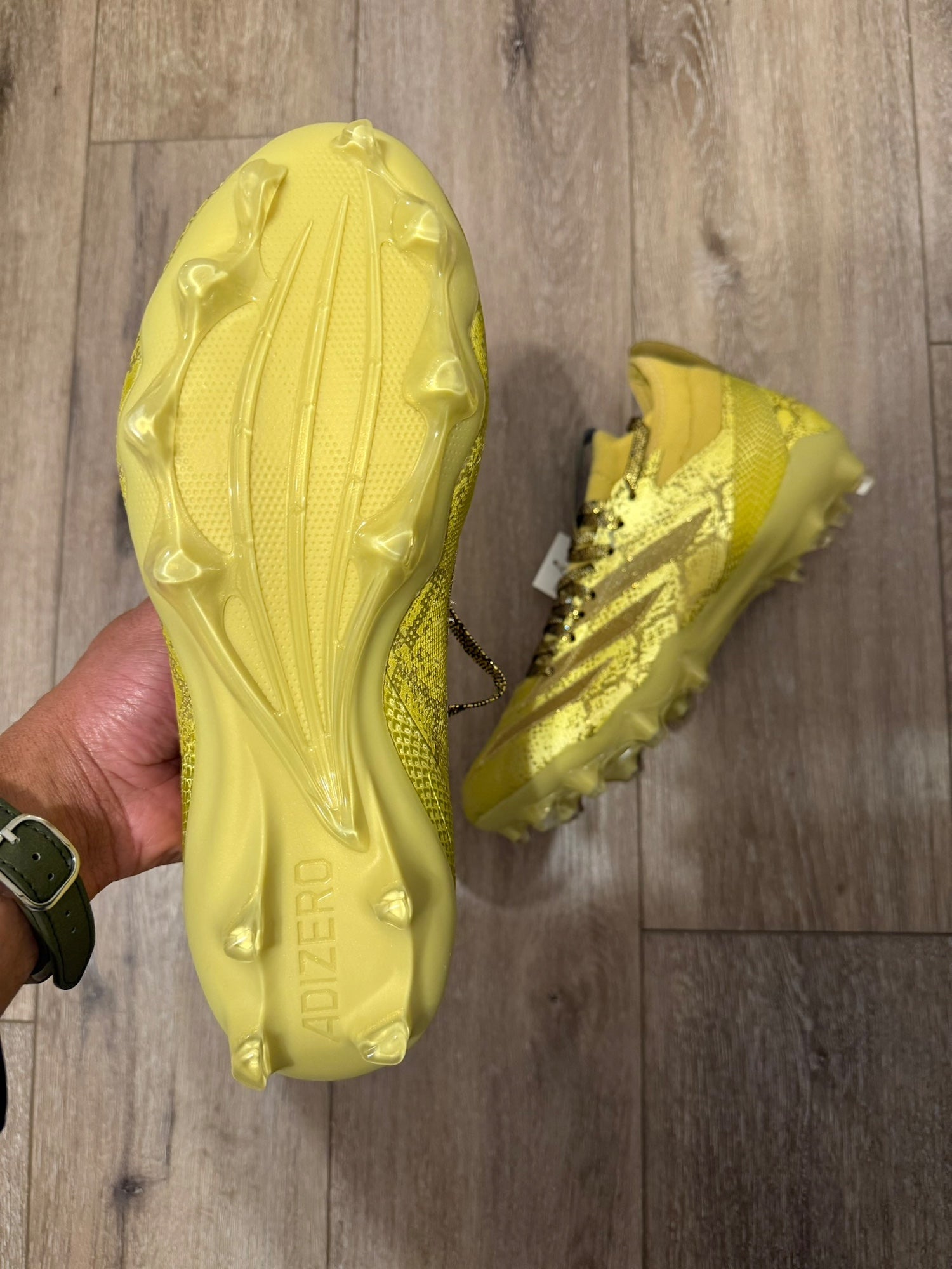 Adidas adizero Disney Jafar gold football cleats size 11.5  display picture 1