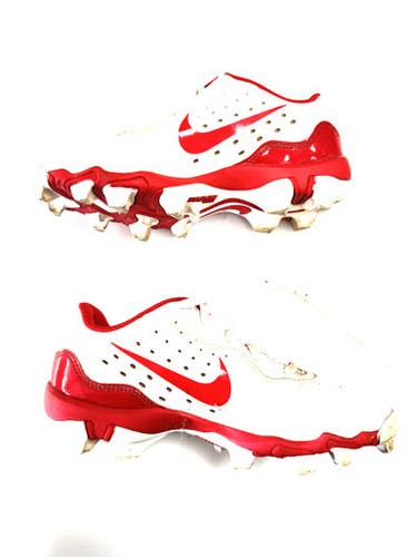 Used Nike DIAMOND BB/SB Cleats White Junior 04.5 11860-S000306208