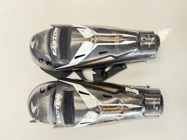 Used Easton STEALTH Junior Shin Guards Black 12" 11860-S000306189