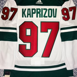 Kirill Kaprizov Minnesota Wild Adidas Climalite Away Jersey Size: 44 Tria + A